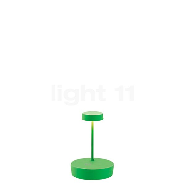 Zafferano Swap lámpara recargable LED verde - 15 cm