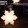 8 seasons design Shining Crystal Lampada da tavolo ø60 cm - incl. lampadina - incl. modulo solare - immagine di applicazione