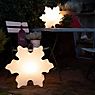 8 seasons design Shining Crystal Lampe de table ø40 cm - incl. ampoule - incl. panneau solaire - produit en situation