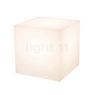 8 seasons design Shining Cube Bodenleuchte stein - 43 cm - inkl. Leuchtmittel - inkl. Solarmodul