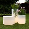8 seasons design Shining Elegant Pot Lampada d'appoggio bianco - ø39 x H.78 cm - incl. lampadina - incl. modulo solare - immagine di applicazione