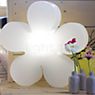 8 seasons design Shining Flower Lampada da tavolo arancione - ø40 cm - incl. lampadina - incl. modulo solare - immagine di applicazione