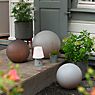 8 seasons design Shining Globe Lampe au sol blanc - ø50 cm - incl. RGB-ampoule - produit en situation