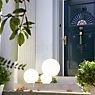 8 seasons design Shining Globe Lampe au sol blanc - ø50 cm - incl. ampoule - incl. panneau solaire , Vente d'entrepôt, neuf, emballage d'origine - produit en situation