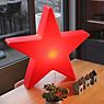 8 seasons design Shining Star Bodenleuchte rot - 80 cm - inkl. Leuchtmittel Anwendungsbild