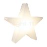 8 seasons design Shining Star Bodenleuchte weiß - 40 cm - inkl. Leuchtmittel - inkl. Solarmodul
