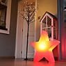 8 seasons design Shining Star Bodenleuchte weiß - 40 cm - inkl. RGB-Leuchtmittel Anwendungsbild