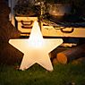 8 seasons design Shining Star Bodenleuchte weiß - 80 cm - inkl. Leuchtmittel