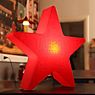 8 seasons design Shining Star Christmas Bodemlamp rood - 60 cm - incl. lichtbron productafbeelding
