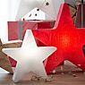8 seasons design Shining Star Christmas, lámpara de suelo blanco - 60 cm - incl. bombilla - incl. módulo solar - ejemplo de uso previsto