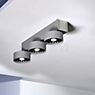 Absolut Lighting Basica Plafond-/Wandlamp 3-lichts LED zilver