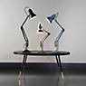 Anglepoise Original 1227 Brass Desk Lamp blue application picture