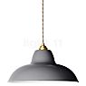 Anglepoise Original 1227 Brass Midi Wide Pendant Light grey