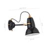 Measurements of the Anglepoise Original 1227 Brass Wall light black in detail: height, width, depth and diameter of the individual parts.
