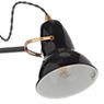 Anglepoise Original 1227 Brass Wall light black - The lamp head may be rotated and pivoted as desired.
