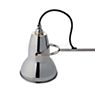 Anglepoise Original 1227, lámpara de escritorio cromo/cable negro/blanco