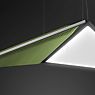 Artemide Flexia, lámpara de suspensión LED verde