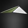 Artemide Flexia, lámpara de suspensión LED verde