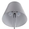 Artemide Melampo Tavolo grigio alluminio - Per il funzionamento della Melampo servono due lampadine con attacco E27, light11 consiglia lampadine alogene.