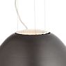 Artemide Nur, lámpara de suspensión negro brillo - Mini - La Artemide Nur halógena se sujeta con unos finísimos cables que potencia su presencia delicada y flotante.