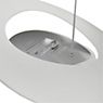 Artemide Pirce Soffitto blanco - ø97 cm - La bombilla ilumina hacia abajo y la luz se refleja en todas direcciones al tocar los anillos.