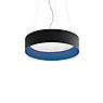 Artemide Tagora Up & Downlight, lámpara de suspensión LED negro/azul - ø97 cm