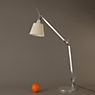 Artemide Tolomeo Basculante Tavolo parchment - with table base