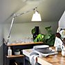 Artemide Tolomeo Basculante Tavolo satin - with table base application picture
