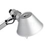 Artemide Tolomeo Micro Parete LED poleret og eloxeret aluminium - 2.700 K - Thanks to the small opening on the light head, the Tolomeo also supplies some light upwards and thereby makes a contribution to ambient lighting.