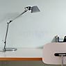 Artemide Tolomeo Micro Tavolo black/yellow - with table base application picture