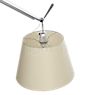 Artemide Tolomeo Sospensione Diffusore parchment - ø24 cm - By means of the practical handle, this Tolomeo can be precisely aligned.