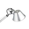 Artemide Tolomeo Terra doppio black - A small portion of light escapes through a hole in the top of the lamp shade.
