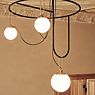Artemide nh S4 Circular Sospensione 3 lamps brass brushed application picture
