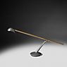 B.lux Bluebird Lampe de table LED aluminium poli / acajou