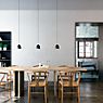 B.lux Speers Pendant Light LED black/brass, dimmable application picture