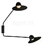 B.lux Speers arm Wall Light LED 2 lamps black - shade L