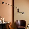 B.lux Speers arm Wall Light LED 2 lamps black/copper - shade S application picture