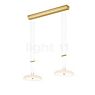 Bankamp Bowl Pendant Light LED 2 lamps brass matt