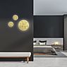 Bankamp Button Wand-/Plafondlamp LED bladgoud look - ø33 cm productafbeelding