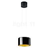 Bankamp Grand Flex Pendant Light LED 1 lamp black anodised/glass black/gold - ø32 cm