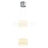 Bankamp Grand Flex Pendelleuchte LED 1-flammig Aluminium eloxiert/Glas opal - ø20 cm