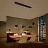 Bankamp Grand Flex Suspension LED 3 foyers anthracite mat/verre Groove - ø20 cm - produit en situation