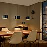 Bankamp Grand Flex Suspension LED 3 foyers anthracite mat/verre noir/doré - ø20 cm - produit en situation