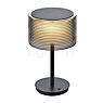 Bankamp Grand Lampada da tavolo LED antracite opaco/vetro nero/dorato