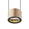 Bankamp Impulse, lámpara de suspensión LED 3 focos mirada pan de oro