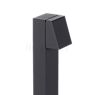 Bega 77237/77238 - bollard light LED graphite with anchorage - 77237K3 - The purist Bega 77237/77238 directs its efficient LED light downwards and thereby illuminates paths and house entrances.