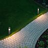 Bega 77263/77264 - bollard light LED silver with anchorage - 77263AK3 application picture