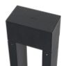 Bega 77265/77266 - bollard light LED silver with anchorage - 77265AK3 - The edgy design dominates the functional look of this bollard light.