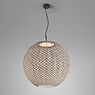 Bover Nans Sphere, lámpara de suspensión LED marrón - 80 cm