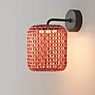 Bover Nans, lámpara de pared LED rojo - 22 cm
